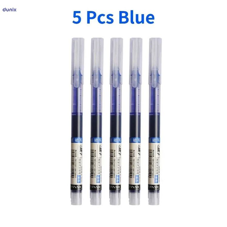 Premium Transparent Barrel Smooth Writing Gel Pens – 0.5mm Fine Tip Fast-Dry Gel Ink– Black, Blue & Red Color