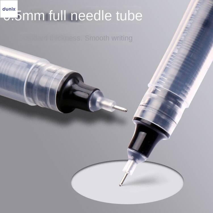 Premium Transparent Barrel Smooth Writing Gel Pens – 0.5mm Fine Tip Fast-Dry Gel Ink– Black, Blue & Red Color