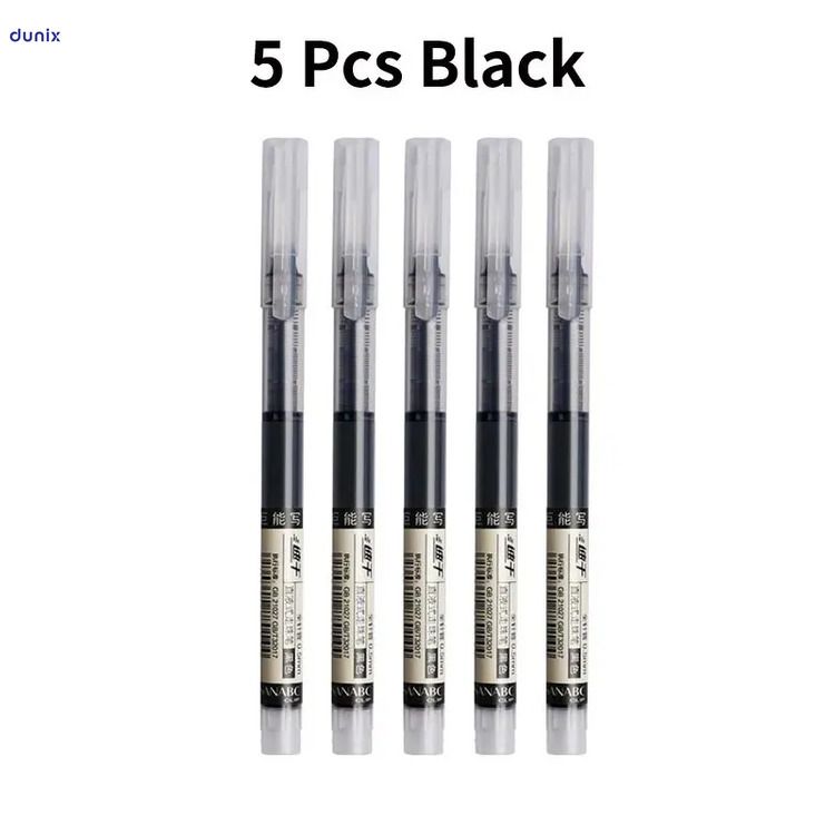 Premium Transparent Barrel Smooth Writing Gel Pens – 0.5mm Fine Tip Fast-Dry Gel Ink– Black, Blue & Red Color