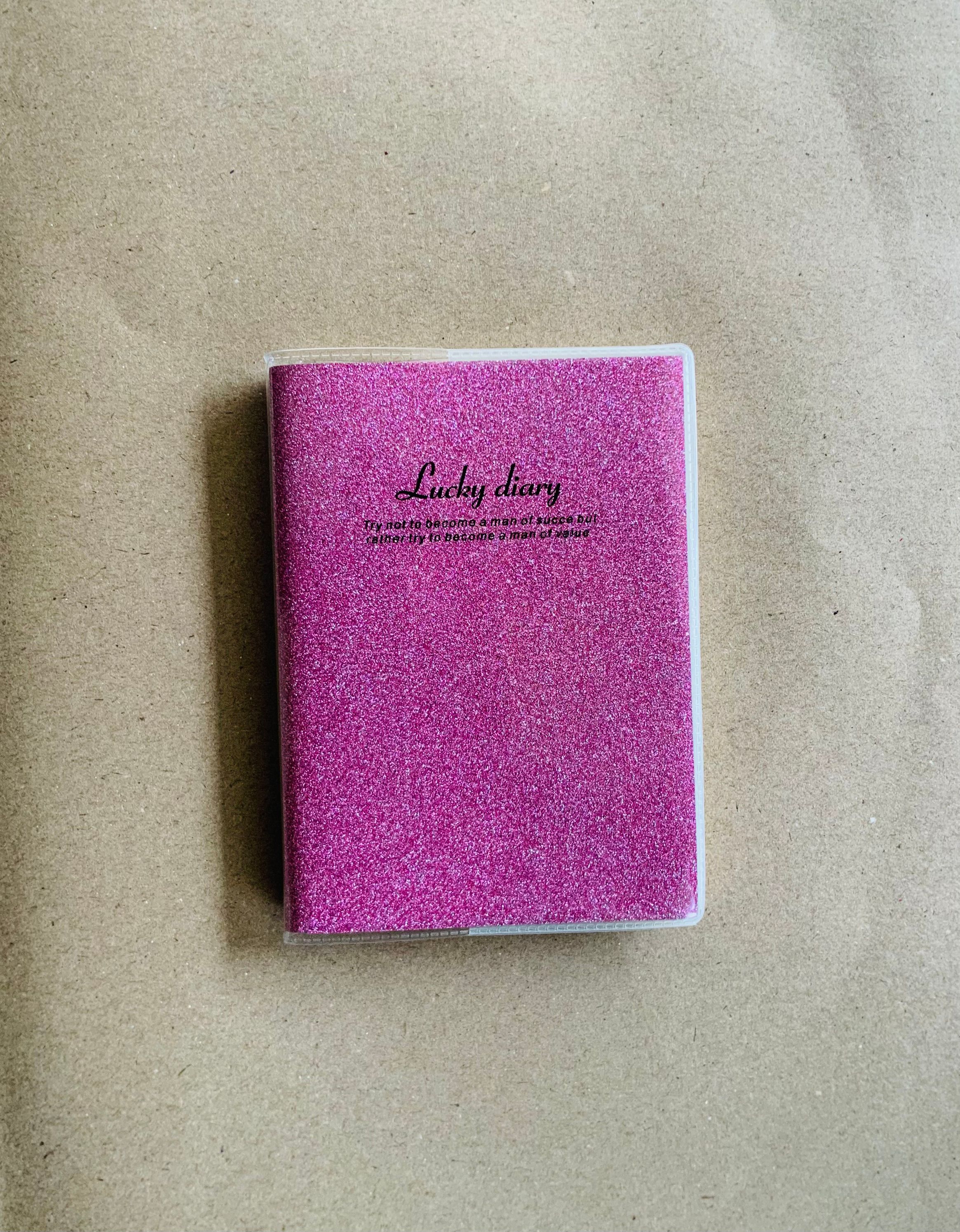 A7 Lucky Diary – Premium Glitter Notebook, Journal, Memo for Dreamers NOTEPAD