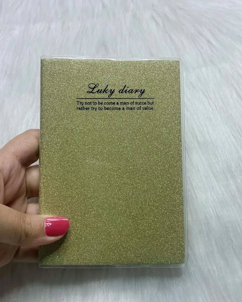 A7 Lucky Diary – Premium Glitter Notebook, Journal, Memo for Dreamers NOTEPAD
