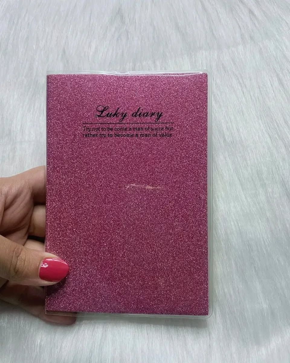 A7 Lucky Diary – Premium Glitter Notebook, Journal, Memo for Dreamers NOTEPAD