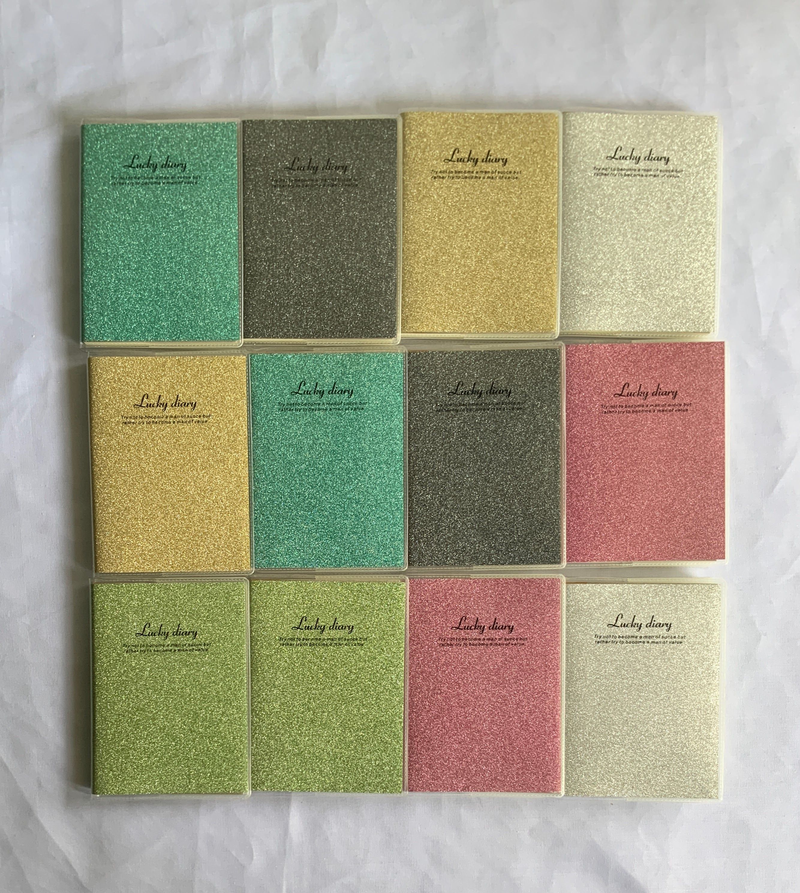A7 Lucky Diary – Premium Glitter Notebook, Journal, Memo for Dreamers NOTEPAD