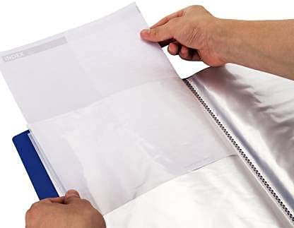 A4 Display Book 40 Pockets | Clear File Folder | Plastic Presentation File | Office & School Display Folder