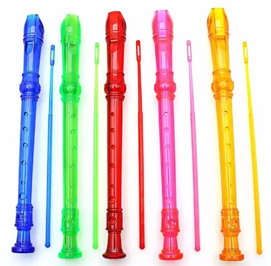 CBC Plastic Recorder Flute | Beginner Musical Flute | School Recorder Instrument | Soprano Recorder for Kids & Adults