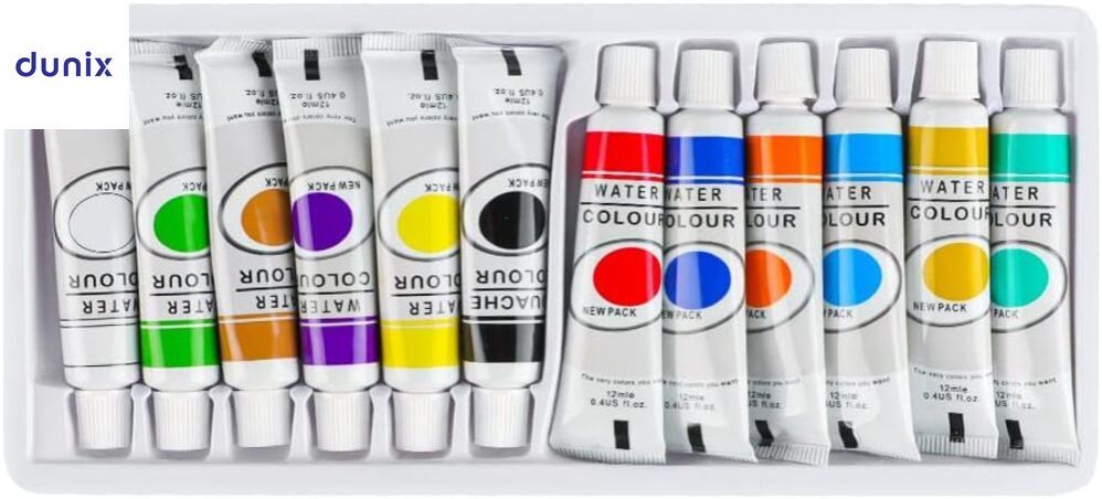 Watercolor Painting Set Oil Painting Pigments for Kids Adult12 Colors Painting Set 12ml Tube Art Painting Pigment for Rocks Paper Acrylic Paint Set Watercolor Painting Set Oil Painting Pigments