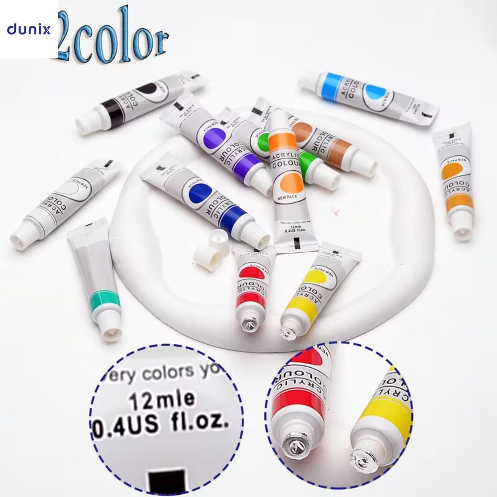 Watercolor Painting Set Oil Painting Pigments for Kids Adult12 Colors Painting Set 12ml Tube Art Painting Pigment for Rocks Paper Acrylic Paint Set Watercolor Painting Set Oil Painting Pigments