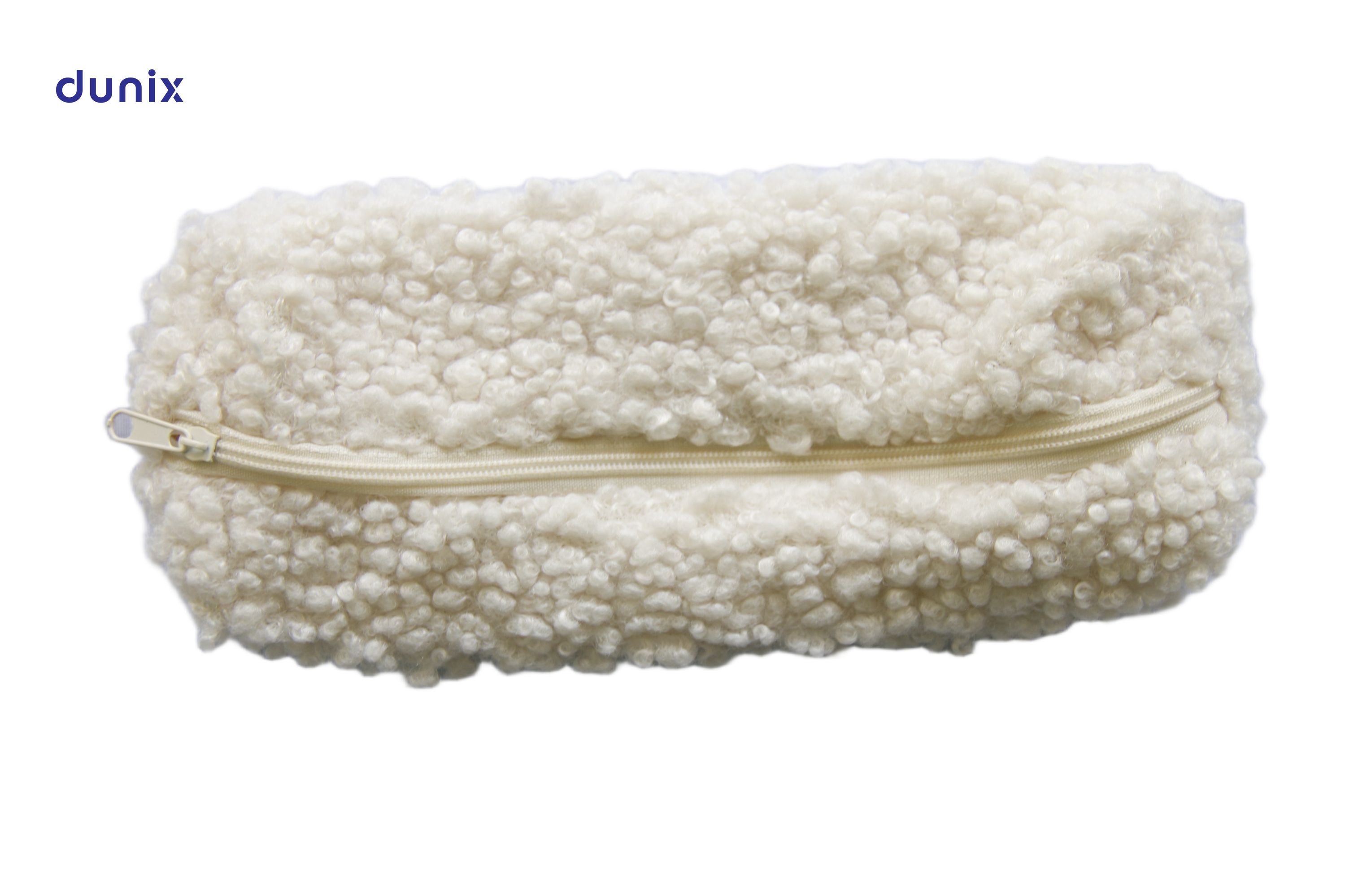Dunix Fluffy Teddy Pencil Pouch – Plush Zipper Pen Bag – Soft Cosmetic & Stationery Organizer