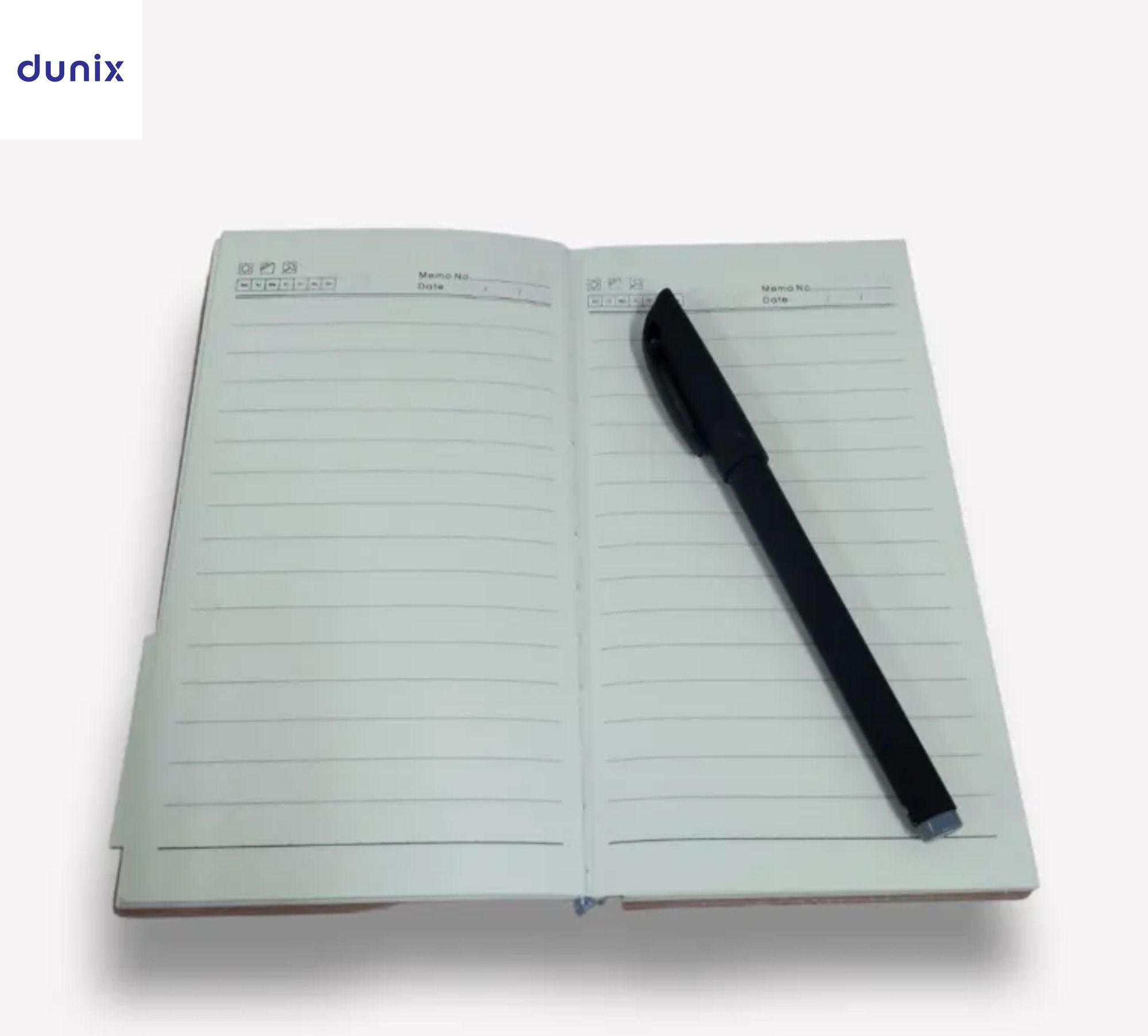 A6 PU Leather Notebook + FREE PEN - 100 Pages Lined Journal with Elastic Closure & Bookmark - Professional Pocket Diary for Work School Office Writing