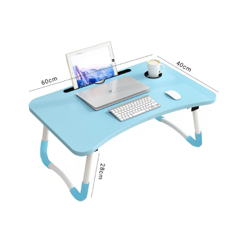 🎄Restocked🎄
🔷 Multi-purpose foldable portable laptop desk study table with tablet slot and drink slot