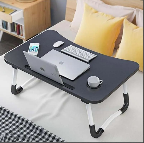 🎄Restocked🎄
🔷 Multi-purpose foldable portable laptop desk study table with tablet slot and drink slot