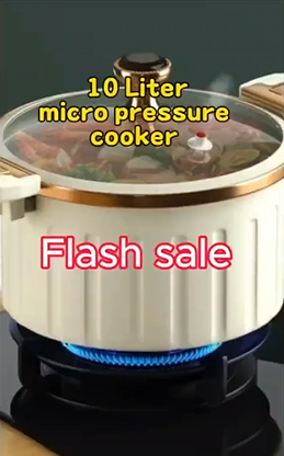 Back in stock🎊🎉🎉🎊👌❗ Single piece Roma 10L Nonstick mini pressure cooker sufuria