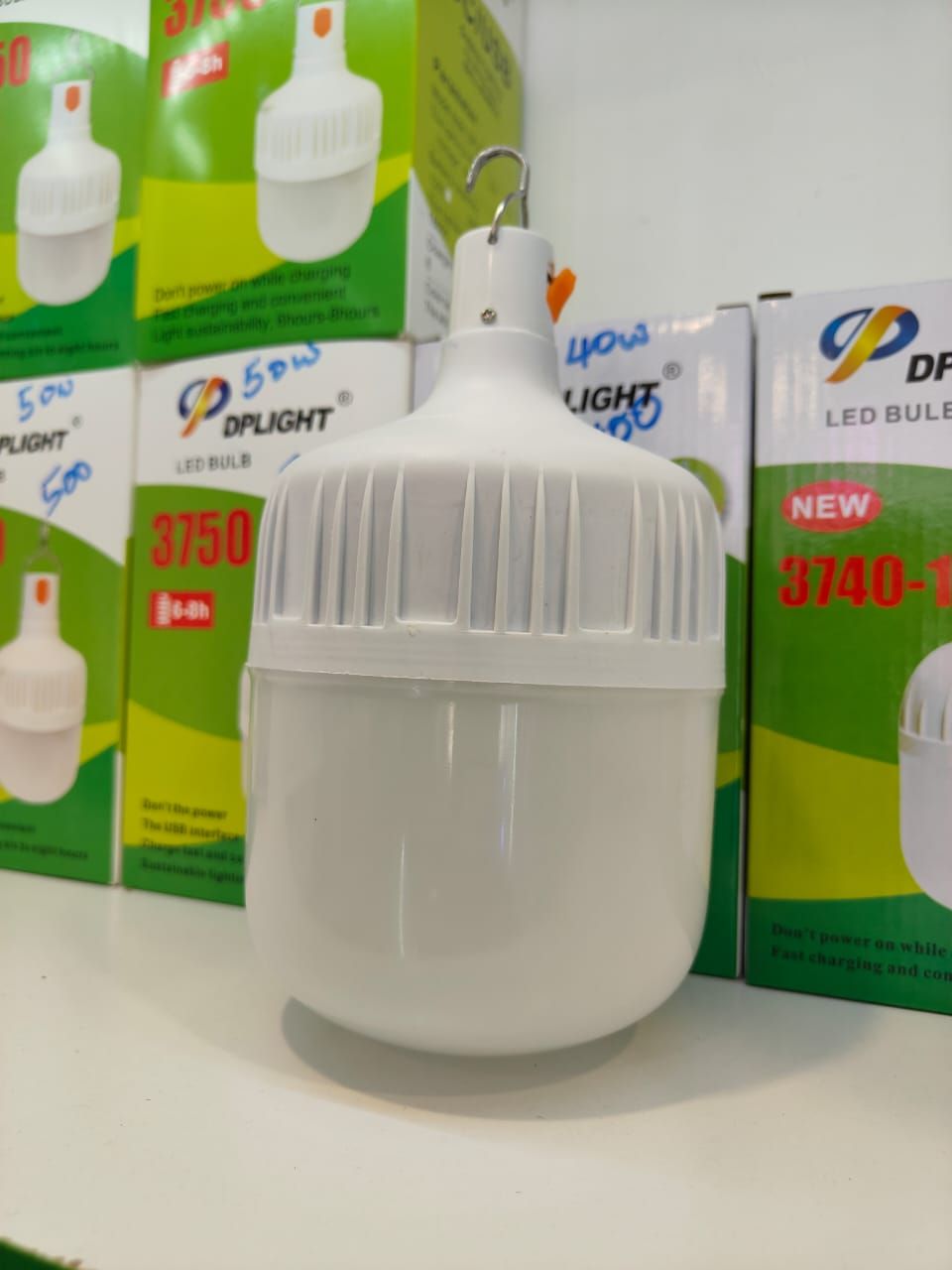 Dp Rechargeable Energy Saving LED Bulb 20w/30w/40w/50w Intelligent Bulb Energy saving bulb Emergency Bulbs holds power even when no electricity