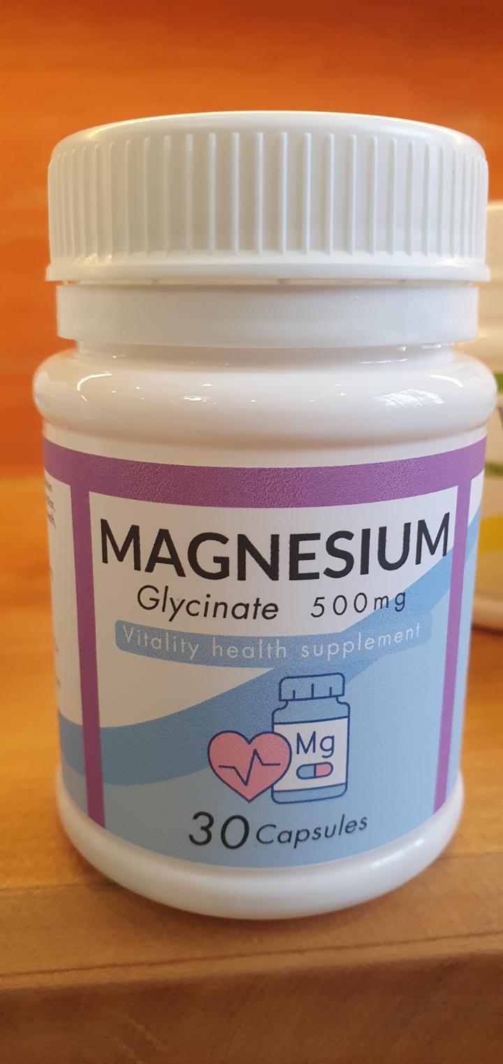 Magnesium Glycinate 500mg, 30,60,90 Capsules, High Absorption & Gut-Friendly, Bone, Muscle, Heart, Energy Support