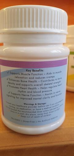 Magnesium Glycinate 500mg, 30,60,90 Capsules, High Absorption & Gut-Friendly, Bone, Muscle, Heart, Energy Support