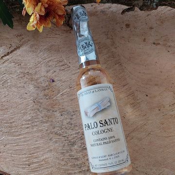 Palo Santo Cologne Water.Palo Santo has a calming and relaxing effect