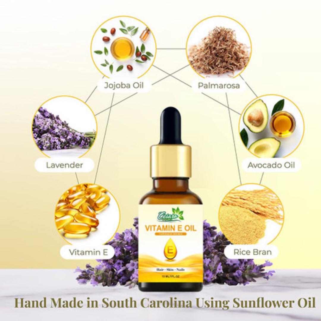 VITAMINS E OIL FOR Healing & Restoring Scars, Blemishes,Marks, ​Clearer Skin, and Stretch Marks