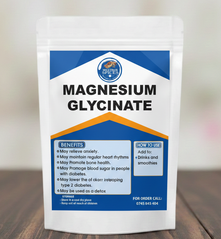 Pure Magnesium Glycinate Powder: The High-Absorption Mineral Supplement to Promote Deep Sleep, Calm Your Nervous System, and Relieve Muscle Tension.