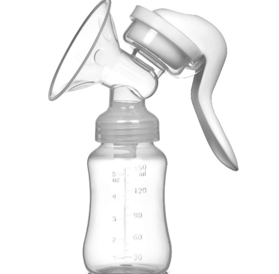 BPA Free CE Standard Manual Breast Milk Pump – Comfortable Suction, Quiet Operation, Easy to Use & Clean, Ideal for Home or Travel