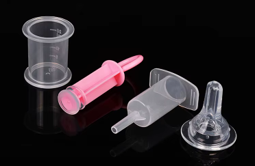 Top Quality Baby Medicine Dispenser Syringe With Pacifier Anti-Choking Silicone Clear BPA Free Baby Medicine Feeder