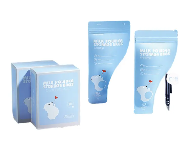 30 pcs Travel Infant Formula Milk Powder Storage Bag – Electronic Beam Sterilized, Easy-to-Tear, BPA-Free Whole Milk Powder Packaging Bag - 30pcs