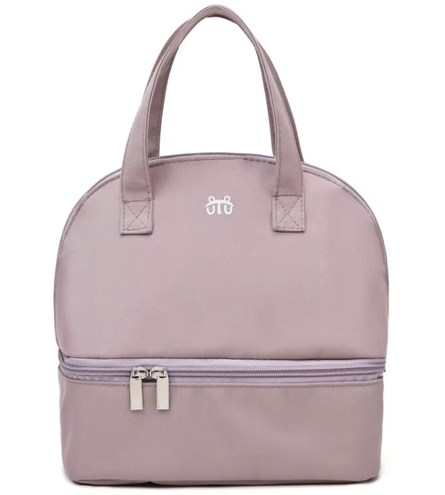 Breast Milk Storage Cooler Bag includes 2 storage bottles and 2 ice packs, Reusable Tote Bento Box for Moms, Kids & Adults, Thermal Leak-Proof Food Carrier