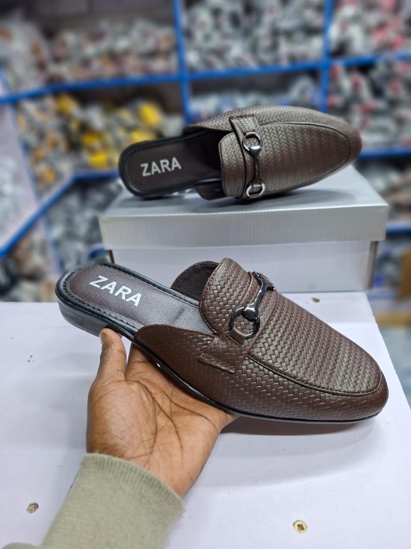 latest Zara official mules coffee shoe