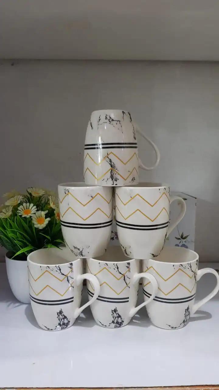 High quality ceramic mugs 6 pcs. Ceramic tea/coffee/milk cups