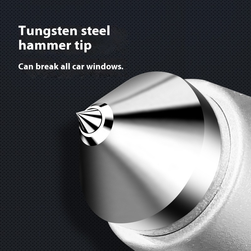 Emergency Car Window Breaker Hammer Multifunction Safety Tool Instant Glass Crusher Solid Steel Construction