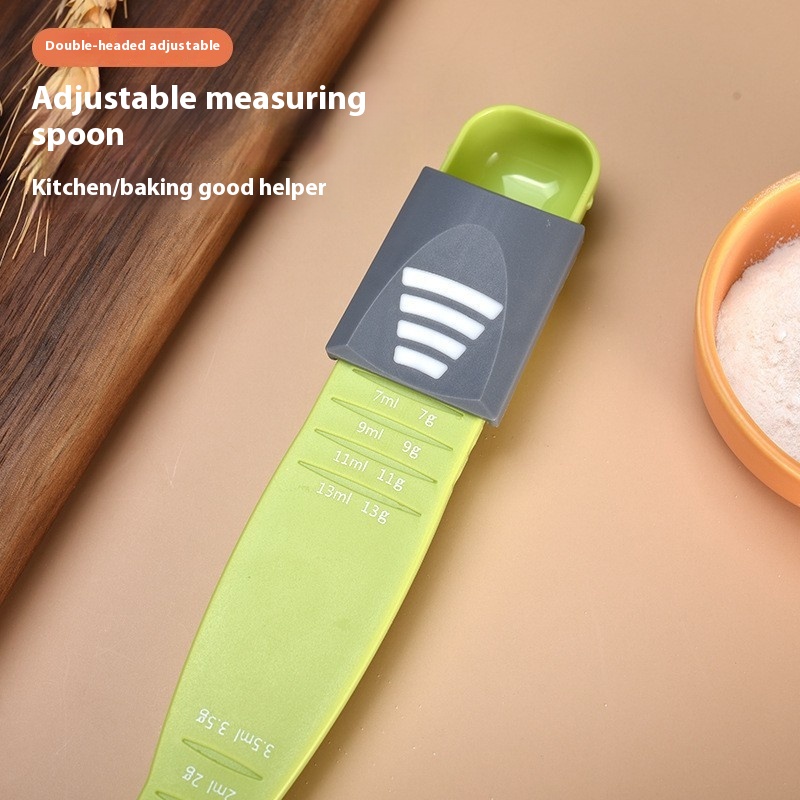 Adjustable Measuring Spoon 8 Level Kitchen Coffee Precise Scoop Set Cooking Tool