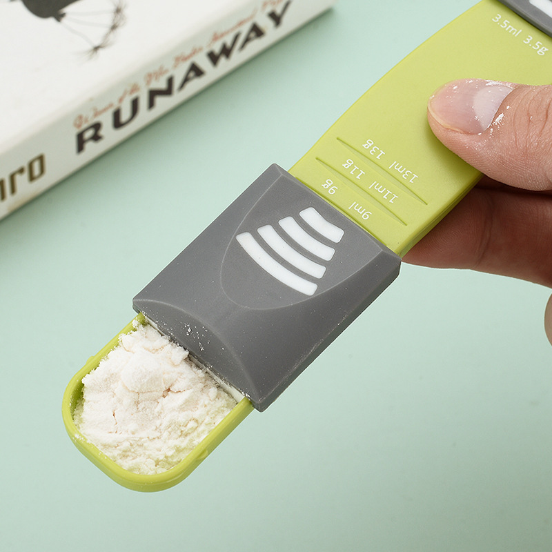 Adjustable Measuring Spoon 8 Level Kitchen Coffee Precise Scoop Set Cooking Tool