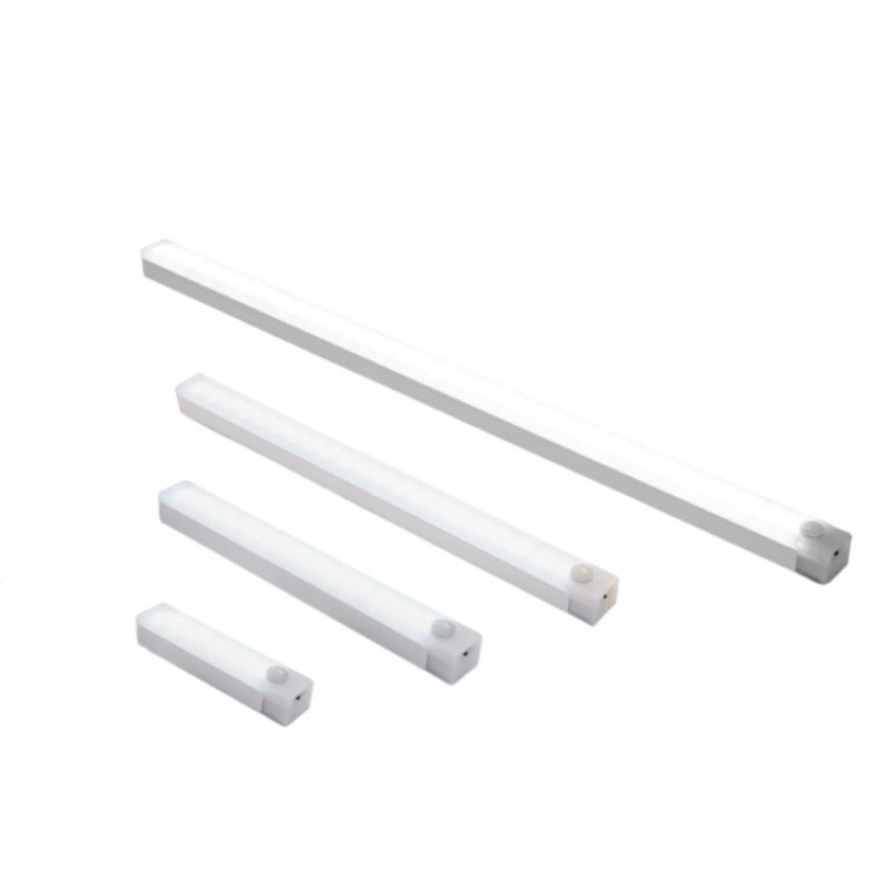 Ultra Thin Motion Sensor LED Light Bar Smart Rechargeable Adhesive Under Cabinet Closet Wardrobe Ambient Lighting