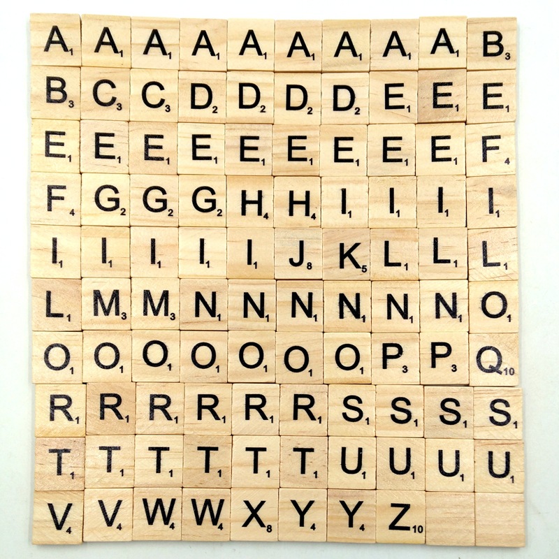 100 Piece Natural Pine Wood Alphabet Letters Set Educational Learning Toys for Kids Early Literacy Development Eco Friendly