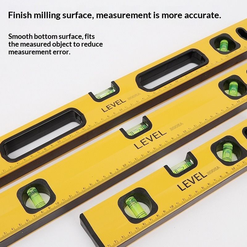 Level multi-specification high-precision cast aluminum strong magnetic level professional household measuring tool