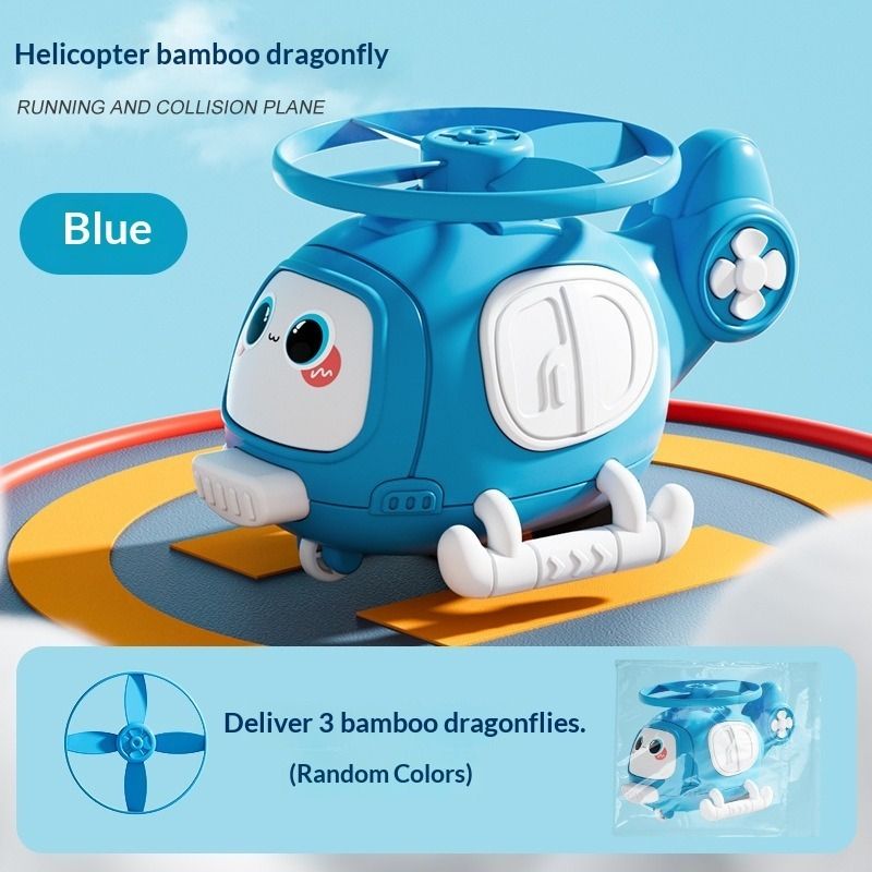 Catapult Helicopter Inertia Cars Collision Disc Toys for Boys Outdoor Stall Fun Play