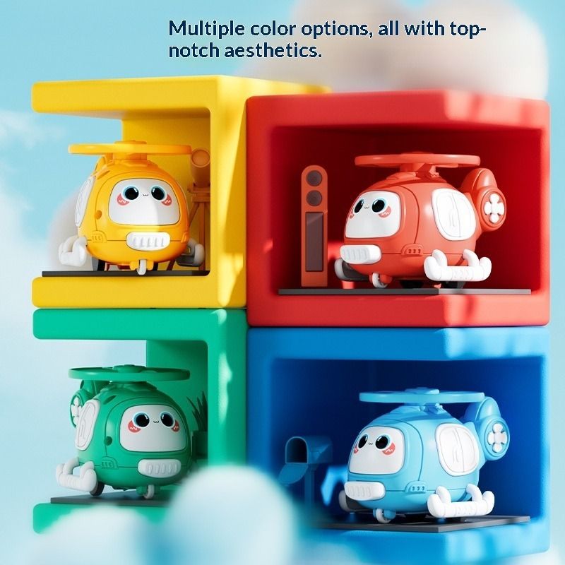 Catapult Helicopter Inertia Cars Collision Disc Toys for Boys Outdoor Stall Fun Play