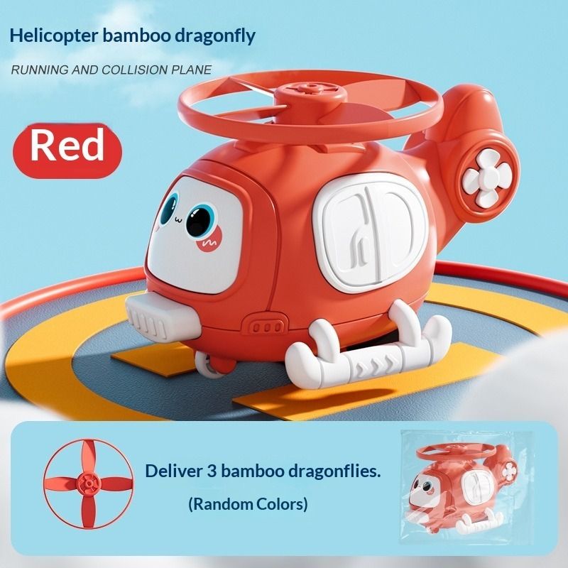 Catapult Helicopter Inertia Cars Collision Disc Toys for Boys Outdoor Stall Fun Play