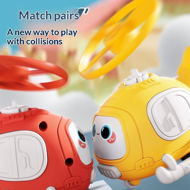 Catapult Helicopter Inertia Cars Collision Disc Toys for Boys Outdoor Stall Fun Play