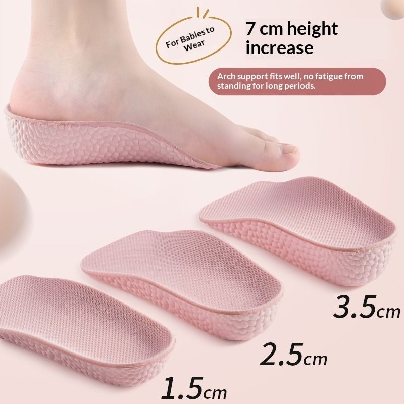 Seven points invisible heightening insole arch support insole unisex heightening insole perspiration insole flat foot insole