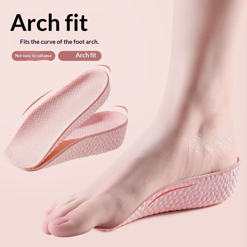 Seven points invisible heightening insole arch support insole unisex heightening insole perspiration insole flat foot insole