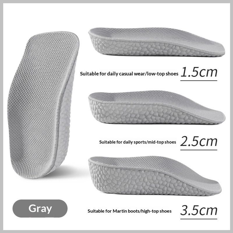 Seven points invisible heightening insole arch support insole unisex heightening insole perspiration insole flat foot insole
