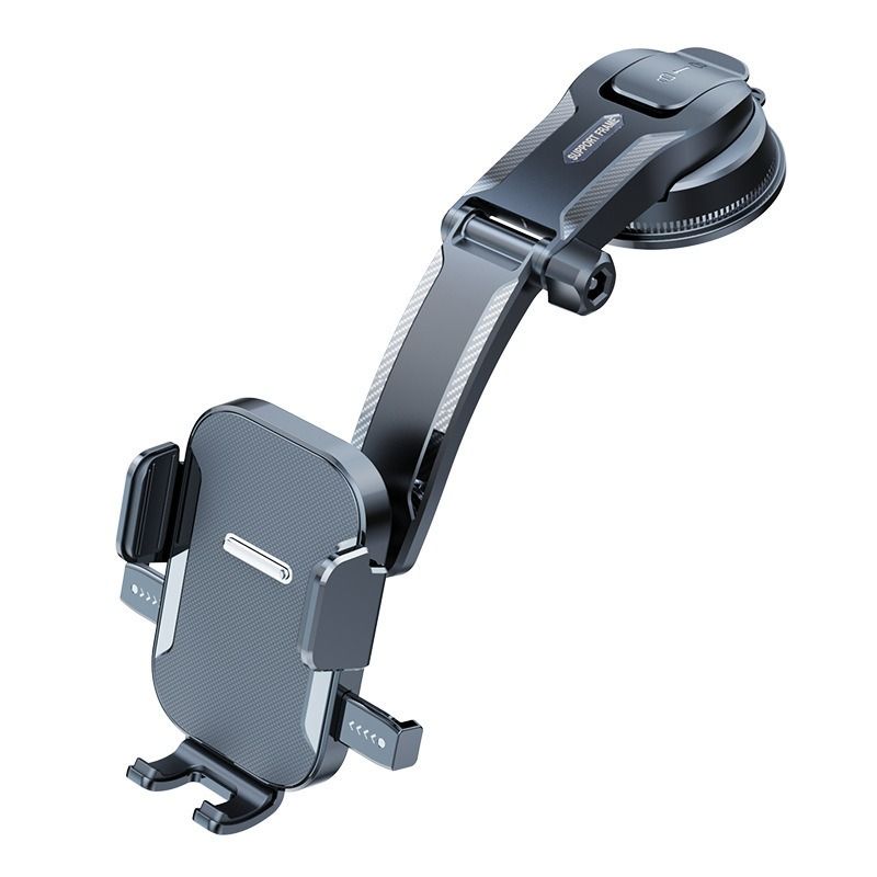 Popular car automatic lock fixed suction cup mobile phone holder rotation adjustment front glass navigation bracket