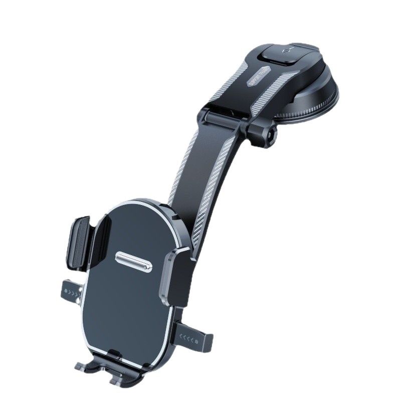 Popular car automatic lock fixed suction cup mobile phone holder rotation adjustment front glass navigation bracket