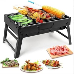 🤪😎PROMOTION PRICE 😎🤪Charcoal Grill, BBQ Grill Folding Portable Lightweight smoker Grill, Barbecue Grill Small desk Tabletop Outdoor Grill for Camping Picnics Garden Beach Party