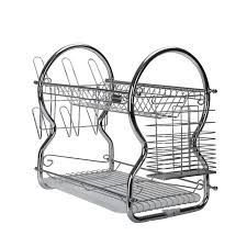 🤪😎PROMOTION PRICE 😎🤪2-layer Stainless Steel Dish Drainer/ Dishrack.ELEGANT DESIGN! that will make your kitchen look cool and organized · HIGH QUALITY! Chrome that will never Tarnish, Rust or Corro