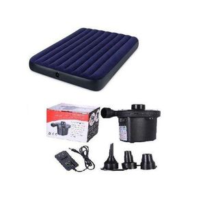 ▪️🪄Just in▪️🪄🌱Just for you🌱Intex strong and light weight Inflatable Air Bed/matress with Electric Pump ✔️📍Best for camping,outdoor,picnic,etc.2-in-1 value has extra -wide openings for fast inflat