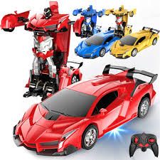 ✨️(PRICE DROPPED)✨️Toyish Robot Cars for Kids 4-8 Year Old Deformation Car, Remote. Control Transformation Car for Boys Robot Vehicle Toys Rc Racing Car.- battery powered
