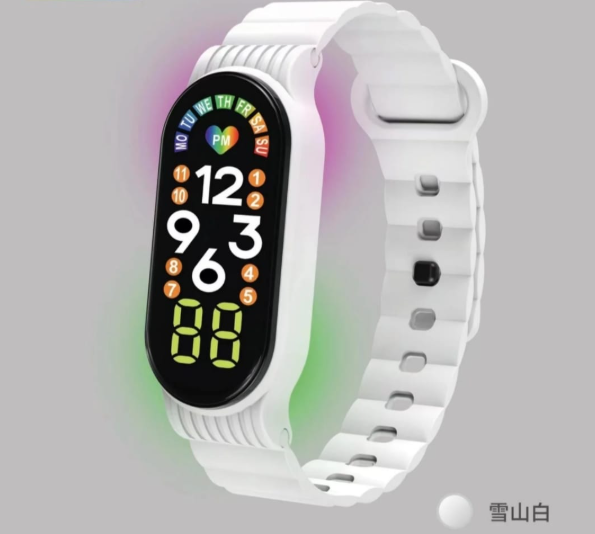 Birthday Gift For Child Boy / Girl Smart LED Digital Cartoon Kids Watch, Waterproof Bracelet Wristwatch Made Of Silicon Material Blue Color