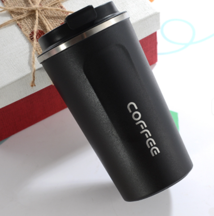 500ml Double Stainless Steel 304 Coffee Thermos Mug Leak-Proof Non-Slip Car Vacuum Flask Travel Thermal Cup Water Bottle