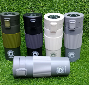 500ml Double Stainless Steel 304 Coffee Thermos Mug Leak-Proof Non-Slip Car Vacuum Flask Travel Thermal Cup Water Bottle